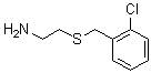 结构式 CAS# 42416-23-9, 2-[[(2-氯苯基)甲基]硫代]-乙胺