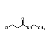 结构式 CAS# 4269-31-2, 3-氯-N-乙基丙酰胺