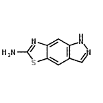 structure of CAS# 42783-08-4, 1H-[1,3]Thiazolo[5,4-f]Indazol-6-Amine