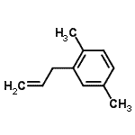 结构式 CAS# 42918-26-3, 2-烯丙基-1,4-二甲基苯