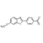 结构式 CAS# 43036-14-2, 6-甲氧基-2-(4-硝基苯基)-1,3-苯并噻唑