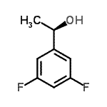 结构式 CAS# 433228-88-7, (1R)-1-(3,5-二氟苯基)乙醇