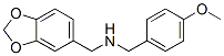 structure of CAS# 436099-74-0, Benzo[1,3]Dioxol-5-Ylmethyl-(4-Methoxy-Benzyl)-Amine;1,3-Benzodioxol-5-Ylmethyl-[(4-Methoxyphenyl)Methyl]Ammonium;1,3-Benzodioxol-5-Ylmethyl-(4-Methoxybenzyl)Ammonium;Zinc00275598