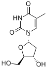 结构式 CAS# 4449-43-8, alpha-胸苷