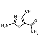 结构式 CAS# 457941-32-1, 2-氨基-4-甲基-1,3-噻唑-5-甲酰胺