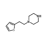 结构式 CAS# 461046-73-1, 1-[2-(2-噻吩基)乙基]哌嗪