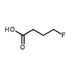 structure of CAS# 462-23-7, 4-Fluorobutanoic Acid