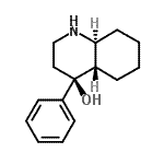 结构式 CAS# 465536-44-1, (4S,4aS,8aS)-4-苯基十氢-4-喹啉醇