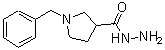 结构式 CAS# 474317-63-0, 1-(苯基甲基)-3-吡咯烷甲酰肼