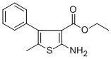 结构式 CAS# 4815-37-6, 2-氨基-5-甲基-4-苯基噻吩羧酸乙酯