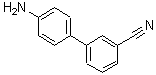 结构式 CAS# 486455-27-0, 4'-氨基-3-联苯甲腈