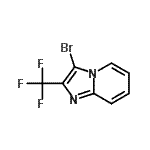 structure of CAS# 503172-42-7, 3-Bromo-2-(Trifluoromethyl)Imidazo[1,2-a]Pyridine;3-bromo-2-(trifluoromethyl)-4-hydroimidazo[1,2-a]pyridine;3-Bromo-2-(trifluoromethyl)imidazo[1,2-a]pyridine;MFCD11111688