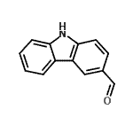 结构式 CAS# 51761-07-0, 9H-咔唑-3-甲醛