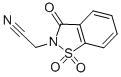 结构式 CAS# 52188-12-2, (1,1,3-三氧代-1,3-二氢-1lambda6-苯并[d]异噻唑-2-基)-乙腈