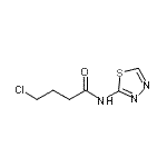 结构式 CAS# 544700-56-3, 4-氯-N-(1,3,4-噻二唑-2-基)丁酰胺