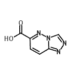 结构式 CAS# 56434-29-8, [1,2,4]三唑并[4,3-b]哒嗪-6-羧酸
