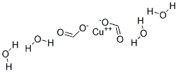 structure of CAS# 5893-61-8, Copper(II) Formate Tetrahydrate;Formic Acid, Copper(II) Salt Tetrahydrate;Copper(2+) Formate Hydrate (1:2:4);COPPER(II) FORMATE TETRAHYDRATE