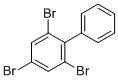 structure of CAS# 59080-33-0, 2,4,6-Tribromobiphenyl;1,3,5-Tribromo-2-Phenyl-Benzene;Inchi=1/C12h7br3/C13-9-6-10(14)12(11(15)7-9)8-4-2-1-3-5-8/H1-7;2,4,6-Tribromo-1,1'-Biphenyl