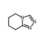 结构式 CAS# 59624-08-7, 5,6,7,8-四氢[1,2,4]三唑并[4,3-a]吡啶