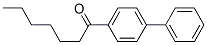 结构式 CAS# 59662-27-0, 4-庚酰基联苯