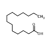 结构式 CAS# 62217-70-3, (14-<sup>13</sup>C)十四烷酸