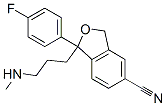 结构式 CAS# 62498-67-3, 1-(4-氟苯基)-1,3-二氢-1-[3-(甲基氨基)丙基]异苯并呋喃-5-甲腈