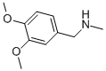 structure of CAS# 63-64-9, (3,4-Dimethoxybenzyl)Methylamine