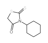 结构式 CAS# 6322-59-4, 3-环己基-2-巯基-噻唑烷-4-酮