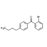 结构式 CAS# 64358-17-4, (2-溴苯基)(4-丁基苯基)甲酮