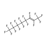 结构式 CAS# 65500-50-7, (2E)-1,1,1,2,3,4,4,5,5,6,6,7,7,8,8,8-十六氟-2-辛烯