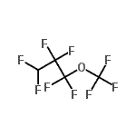 结构式 CAS# 67490-36-2, 1,1,2,2,3,3-六氟-1-(三氟甲氧基)丙烷