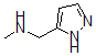 结构式 CAS# 676491-02-4, 甲基-(2H-吡唑-3-基甲基)-胺