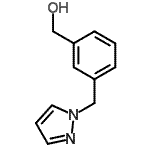 结构式 CAS# 677749-94-9, [3-(1H-吡唑-1-基甲基)苯基]甲醇