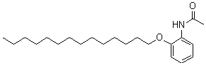 结构式 CAS# 67990-10-7, N-[2-(十四烷氧基)苯基]-乙酰胺