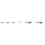 结构式 CAS# 68016-36-4, 硫氰酸钡水合物(2:1:3)