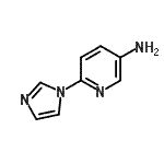 结构式 CAS# 681004-51-3, 6-(1H-咪唑-1-基)-3-吡啶胺