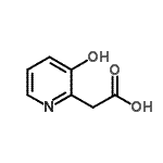 结构式 CAS# 69022-71-5, (3-羟基-2-吡啶基)乙酸