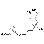 结构式 CAS# 69056-62-8, 三丁基(甲基)鏻甲基硫酸盐
