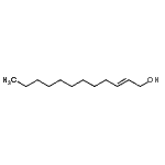 结构式 CAS# 69064-37-5, (2E)-2-十二碳烯-1-醇