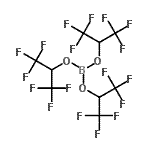 结构式 CAS# 6919-80-8, 三(1,1,1,3,3,3-六氟-2-丙基)硼酸酯