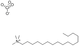 结构式 CAS# 6941-37-3, 正十六烷基三甲基铵高氯酸盐