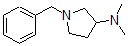 结构式 CAS# 69478-77-9, N,N-二甲基-1-(苯基甲基)-3-吡咯烷胺