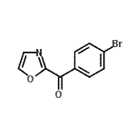 结构式 CAS# 698355-80-5, (4-溴苯基)(1,3-恶唑-2-基)甲酮