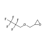 结构式 CAS# 706-89-8, 2-[(2,2,3,3,3-五氟丙氧基)甲基]环氧乙烷