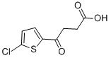 结构式 CAS# 70685-06-2, 5-氯-gamma-氧代-2-噻吩丁酸