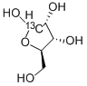 结构式 CAS# 70849-24-0, D-核糖-1-13C