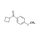 结构式 CAS# 716341-27-4, 环丁基[4-(甲硫基)苯基]甲酮