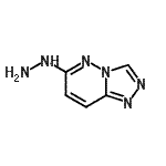 结构式 CAS# 7229-00-7, 6-肼基[1,2,4]三唑并[4,3-b]哒嗪