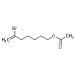 结构式 CAS# 731773-23-2, 6-溴-6-庚烯-1-基乙酸酯