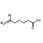 结构式 CAS# 732248-47-4, 6-溴-6-庚烯酸